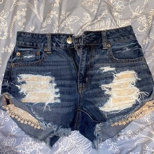 American eagle jean shorts